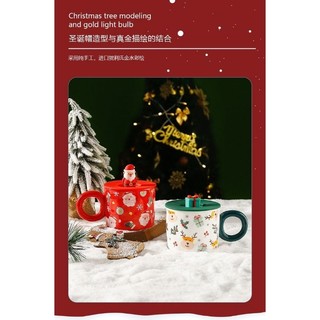 Cốc sứ starbucks uống cà phê họa tiết gấu hoạt hình dễ thương