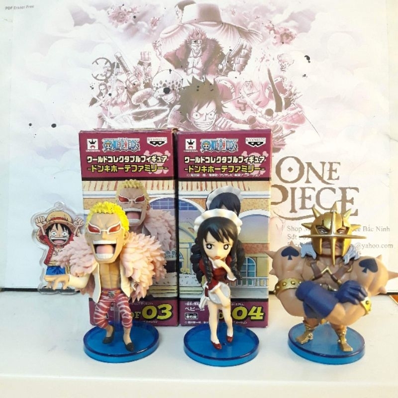 Mô Hình WCF Chính Hãng Tem Vàng   Gia Tộc Donquixote  OnePiece