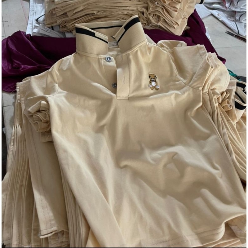 Áo Polo cổ bẻ bé trai chất cotton 4 chiều đẹp mát size đại 14-30kg