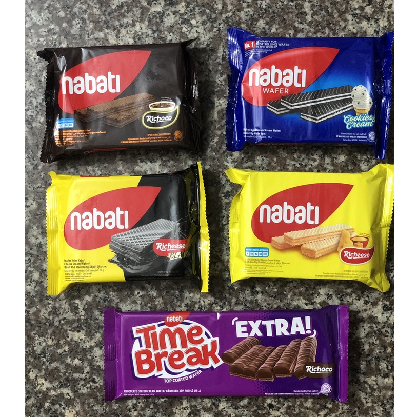 Bánh kem xốp Richoco/Richeese Nabati gói 50g