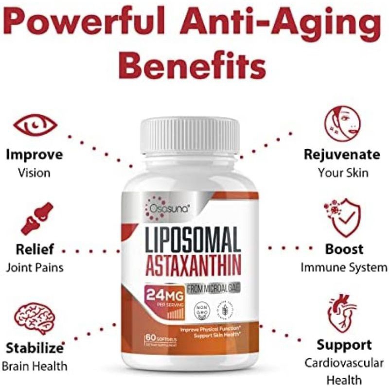 LIPOSOMAL ASTAXANTHIN - CHỐNG OXI HOÁ VÀ BẢO VỆ DA MẠNH MẼ