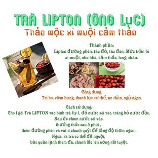 (Trà lipton thảo mộc thiên nhiên)