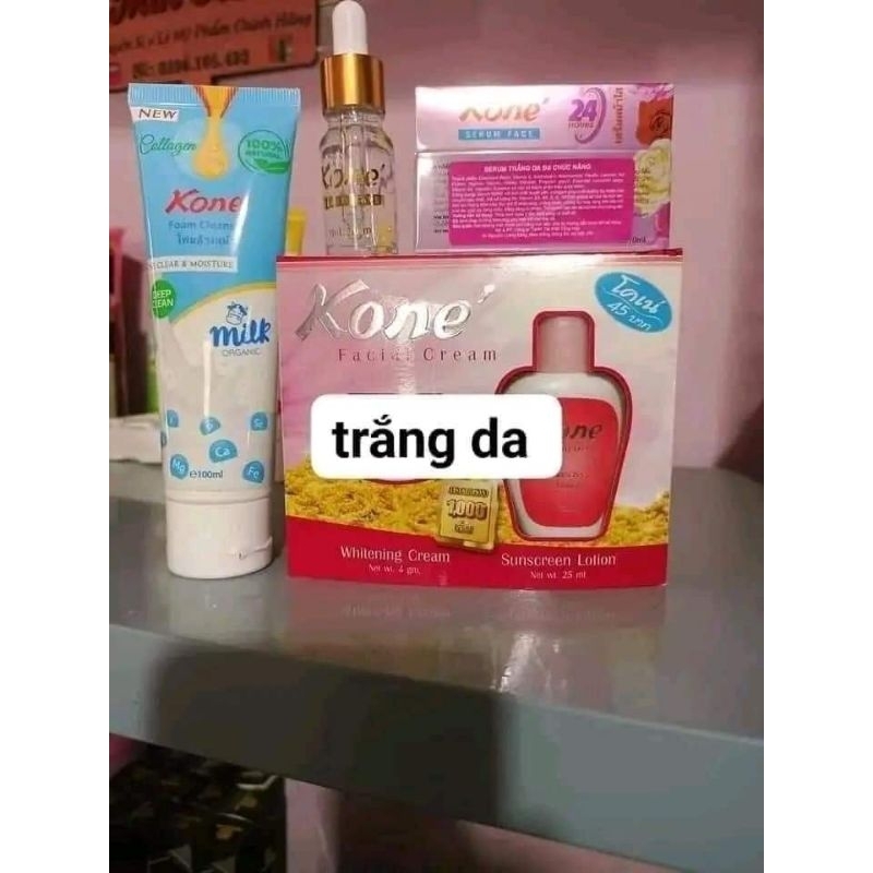 Combo nám mụn trắng da