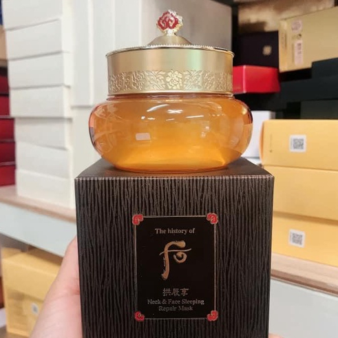[DATE 2026] Mặt nạ ngủ Whoo - Whoo Gongjinhyang Neck &amp; Face Sleeping Repair Mask 75ml
