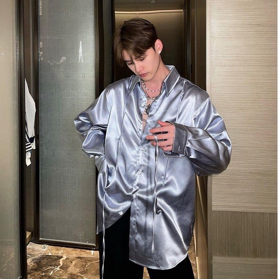 Áo sơmi thiết kế from rộng hàn quốc