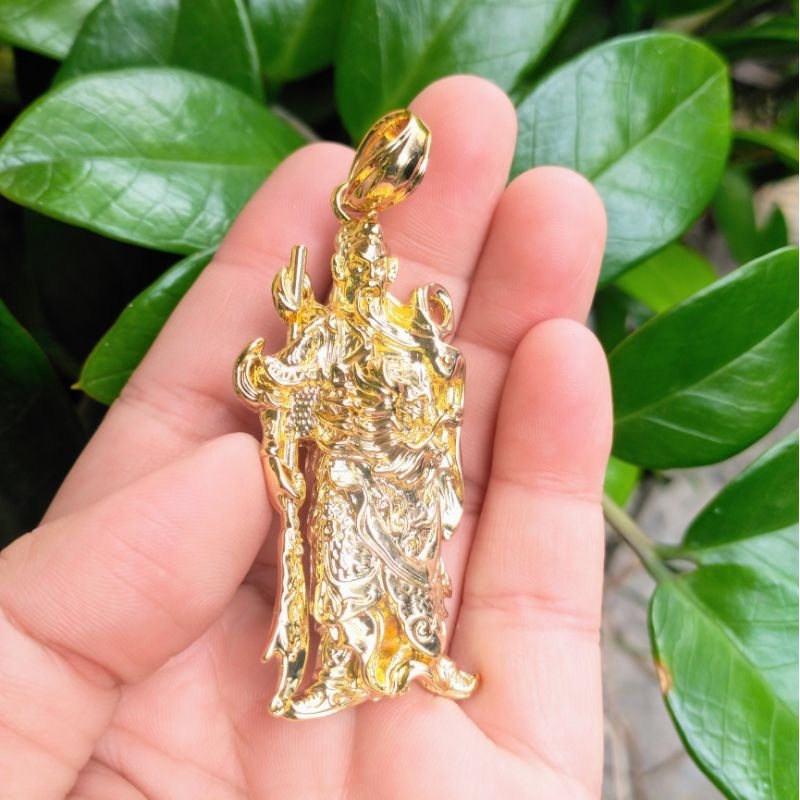 Mặt Dây Chuyền Nam Quan Công Mạ Vàng 18K Cực Ngầu Lokalo - Hàng Cao Cấp Đeo Y Vàng Thật 8.2.23
