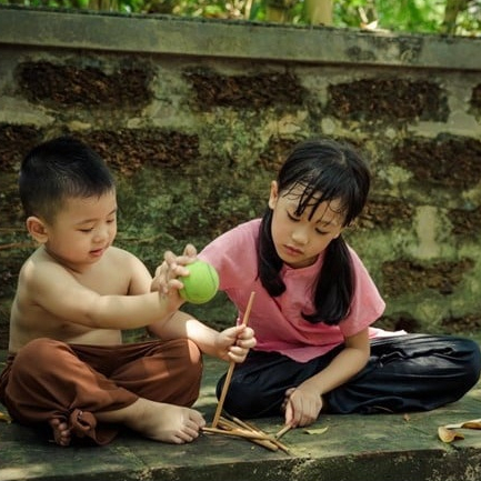 Bộ Chơi Chuyền, Banh Đũa - Đồ Chơi Dân Gian.