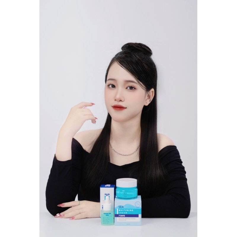 Kem Face Sea Trắng Da tặng kèm 30ml sữa rửa mặt riibe