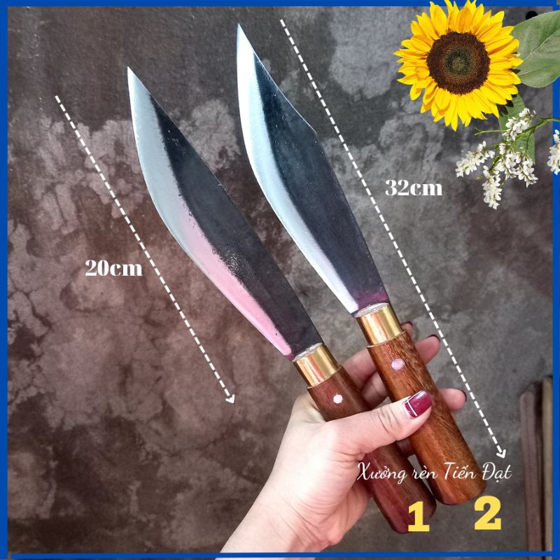 Dao mèo nhỏ chặt cây nhỏ,dao thái lọc thịt sắc bén.dao đi phượt đi rừng
