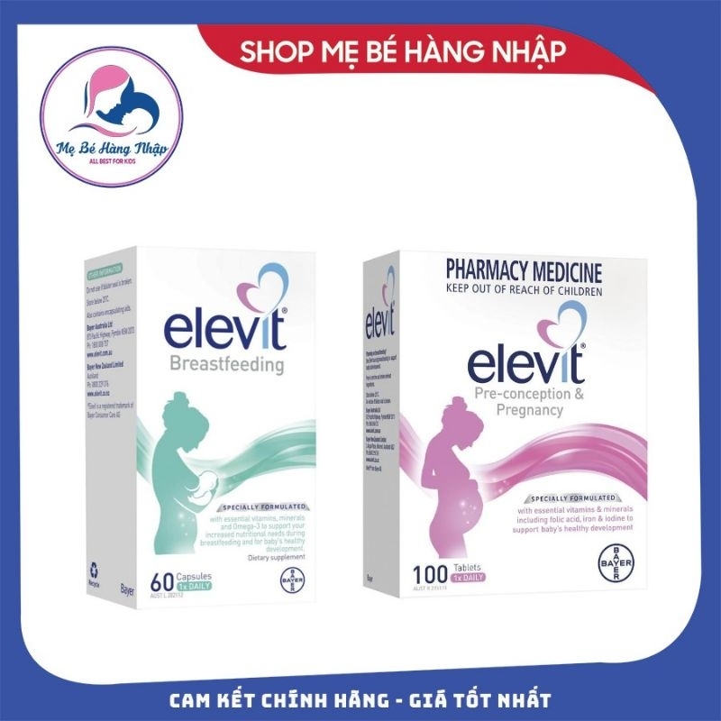 [Chuẩn Auth Úc] Vitamin Elevit Breastfeeding sau sinh 60 viên