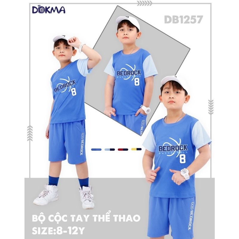 Bộ thể thao bé trai Dokma (8-12Y) DB1257, DB1065