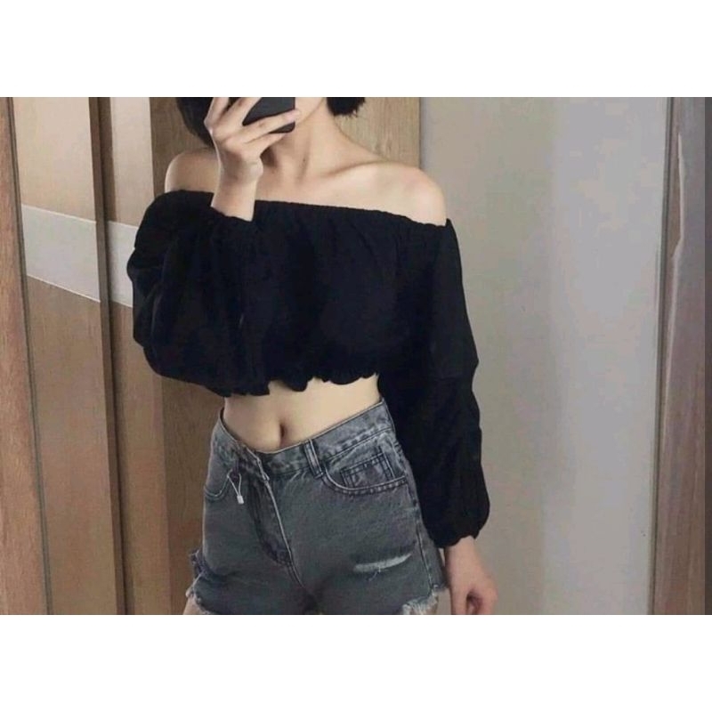 áo voan trễ vai