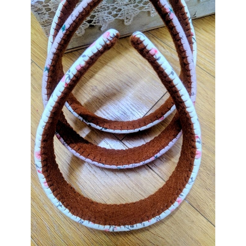 Bờm tóc cài tóc thêu tay handmade hoa hồng nổi phong cách HQ