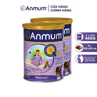 Combo 2 Sữa Bột Anmum Materna Hương Sôcôla (400g/lon)