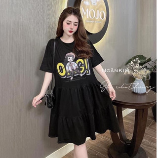 Đầm Váy Suông Siêu Xinh Chất Thun Mã KN02 Siêu Đẹp Hot Hit