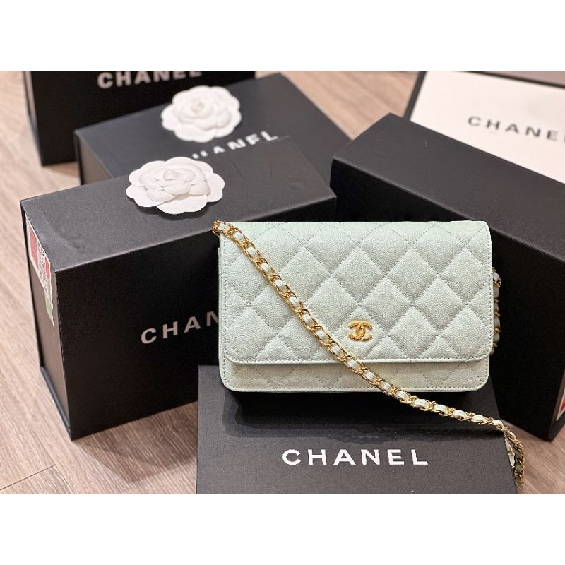 Túi đeo chéo nữ C.N WOC da hạt sz19cm phom chuẩn đẹp nhiều màu fullbox nam châm