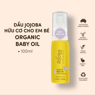 Dầu jojoba hữu cơ dưỡng da em bé the jojoba organic baby oil 100ml