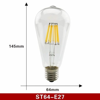 Bóng led giả sợi đốt edison ST64