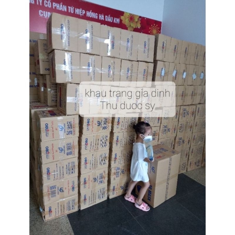 Thùng 300c Khẩu trang 4D KF94 UminoPro tiêu chuẩn Hàn Quốc