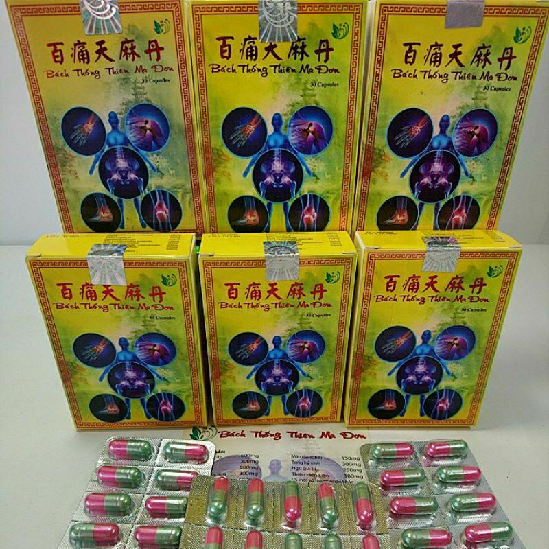 Bách Thống Thiên Ma Đơn. Hộp vĩ 30 viên.
