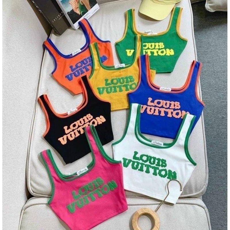 Áo 3 lỗ cổ cao sọc đen trắng from croptop gân tăm co giãn ôm body alohashop91