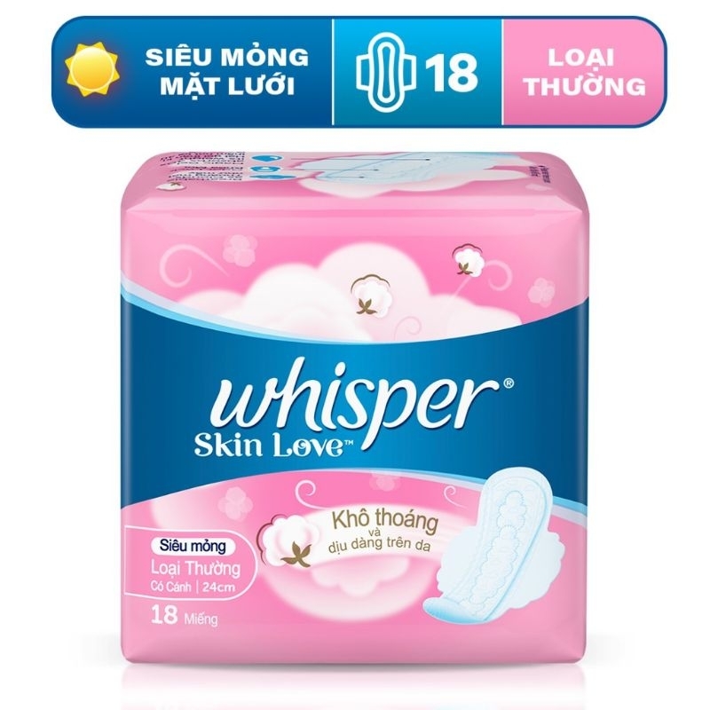 Băng vệ sinh Whisper 18 miếng