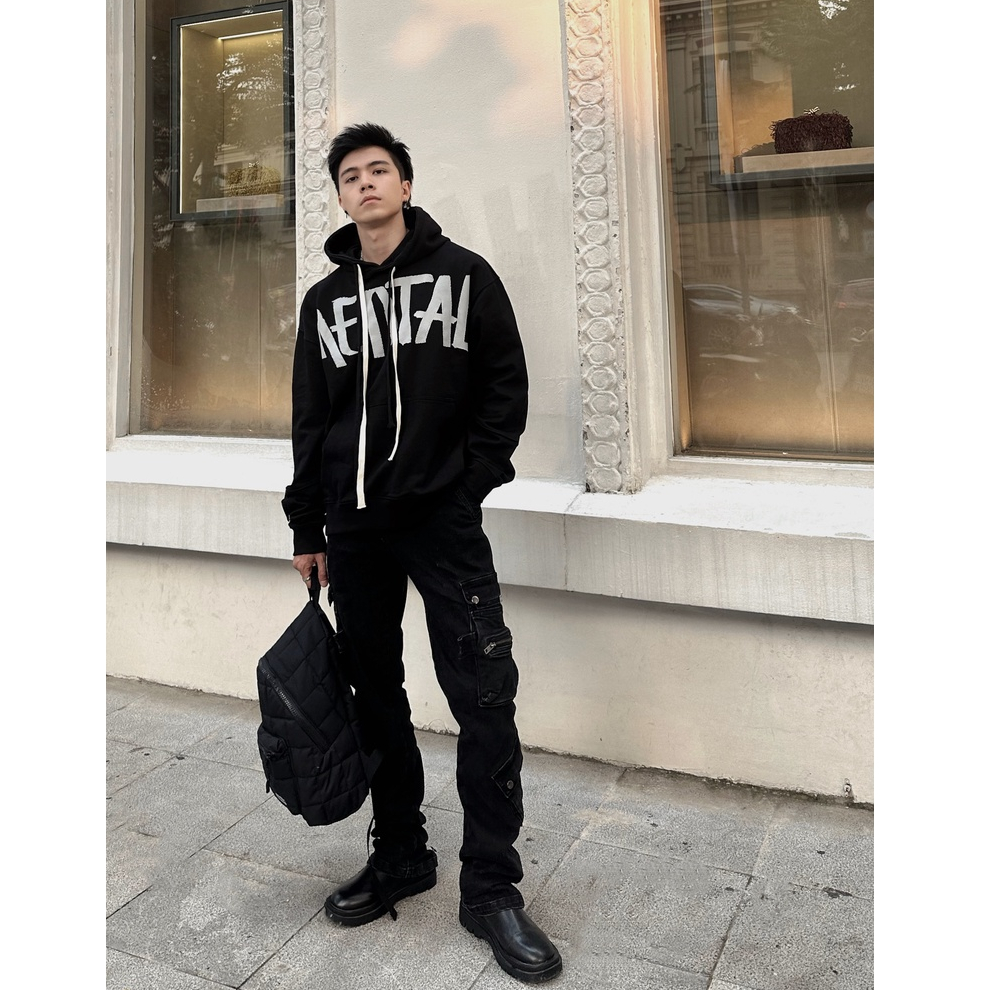 Áo Hoodie Unisex In Art Work Cao Cấp MENTAL® - Printed Logo Hoodie