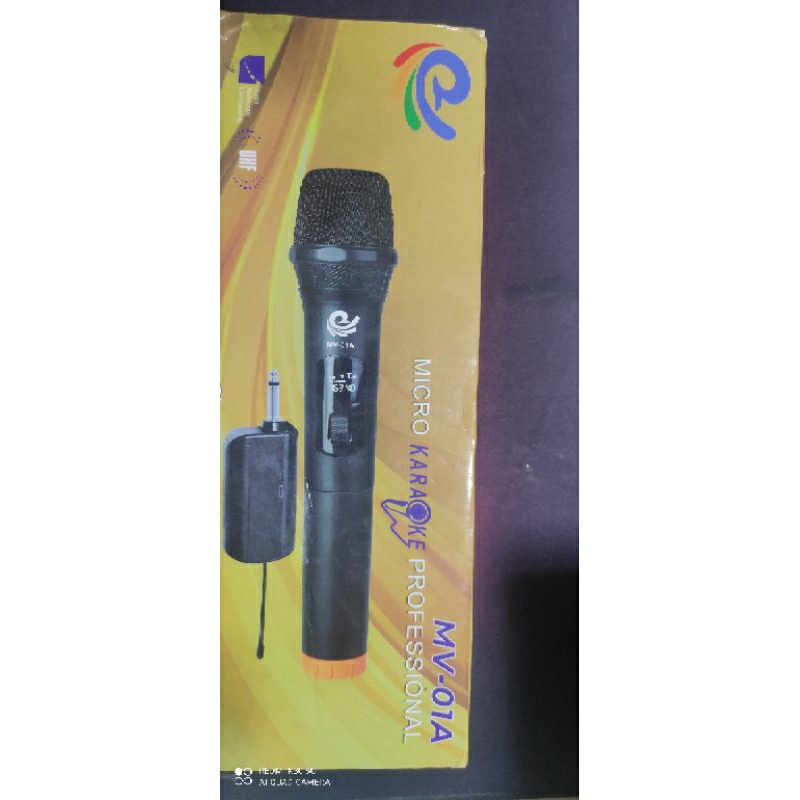 Micro karaoke không dây MV01 chính hãng , chuyên dùng cho âm ly , loa kéo dành cho mọi nó kéo âm ly