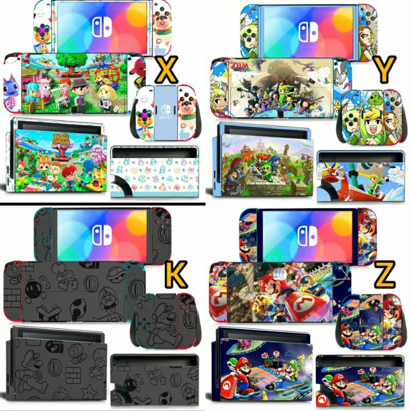 Dán skin thân máy và dock xuất hình Nintendo Switch Oled tự chọn