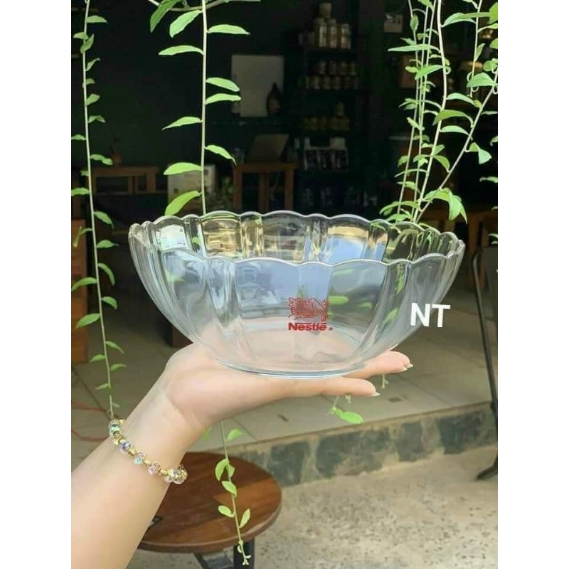 Tô thủy tinh Luminarc 20cm. Hàng KM Nestle