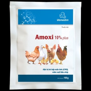 Vemedim AMOXI 10% Plus - Trị bệnh hô hấp mãn tính , viêm phổi, viêm màng phổi, viêm đường ruột, tiết niệu