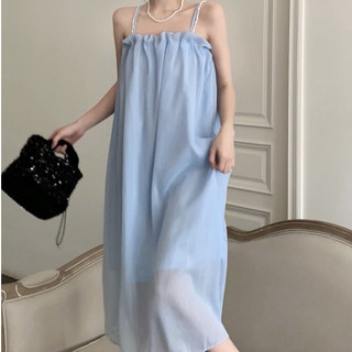 Váy babydoll 2 dây xanh ngọc/ Đầm dự tiệc dáng suông xanh mint sang chảnh, nhẹ nhàng và thanh lịch