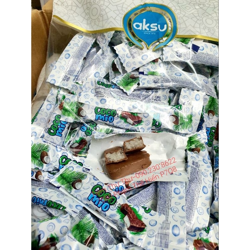 SOCOLA AKSU NHÂN DỪA 500G