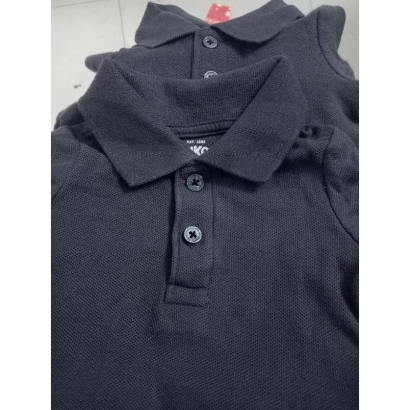 Bodysuit cổ polo chất da cá cho bé