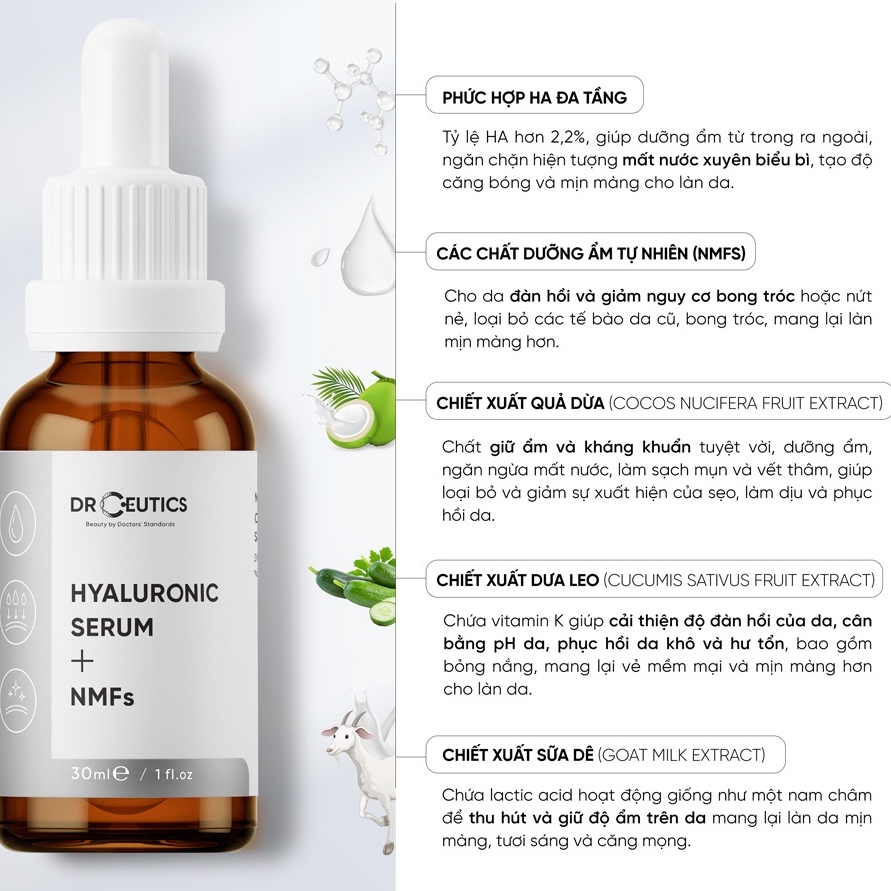 Drceutics Serum B5 HA B3 Niacinamide Dr ceutics Basic và các phiên bản 10ml 30ml 100ml