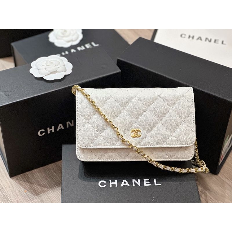 Túi đeo chéo nữ C.N WOC da hạt sz19cm phom chuẩn đẹp nhiều màu fullbox nam châm