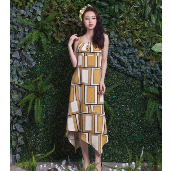 Đầm maxi hai dây điệu đà chất vải thoáng mát thiết kế TKFashion - DK494
