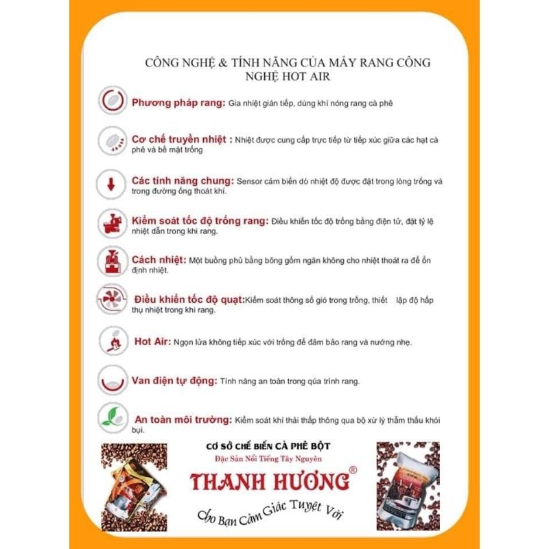 Cà Phê Thanh Hương Lụa  Nâu gói 500g