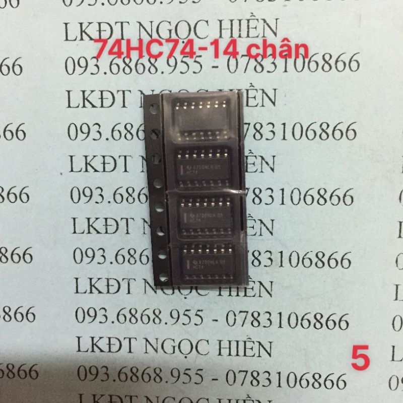 IC dánn 74HC74 - 14 chân ( combo 2 con )