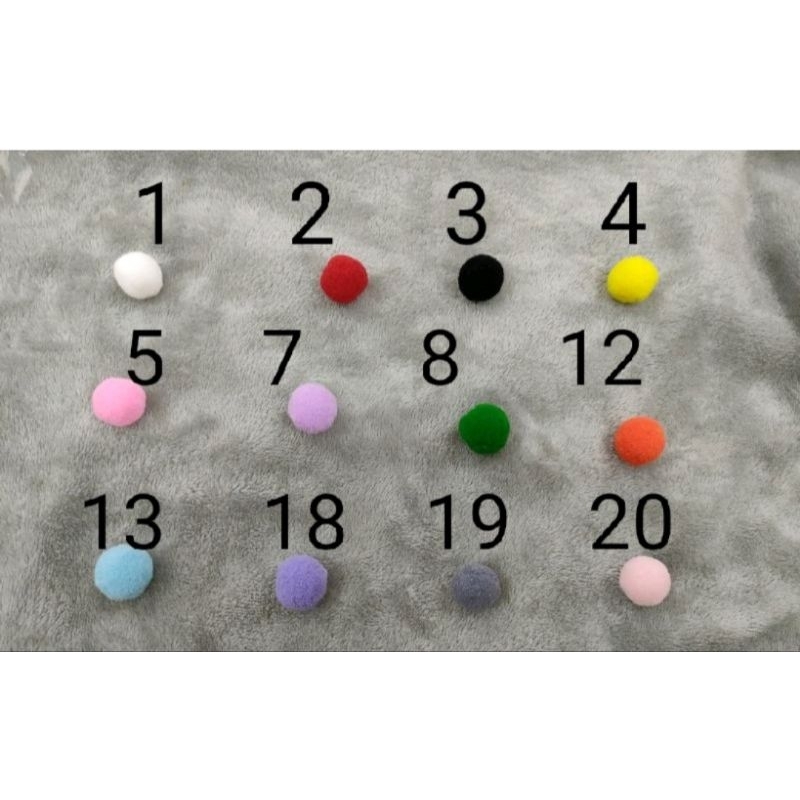 bom bom 2 cm ( pom pom )bông len mịn