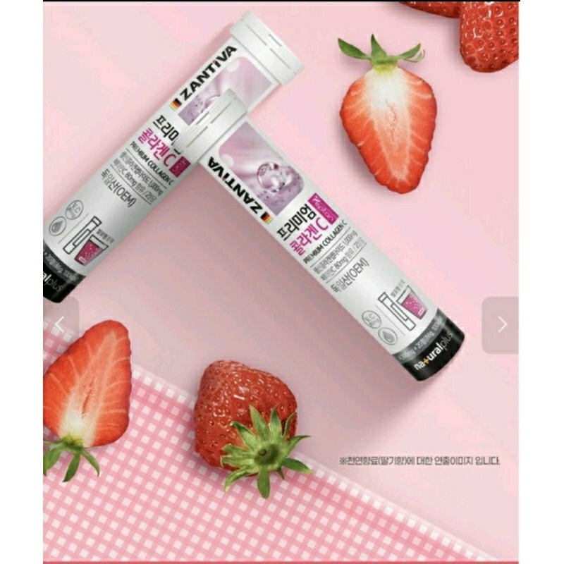 Viên sủi Collagen C Zantiva Premium dạng ống 20 viên Hàn Quốc