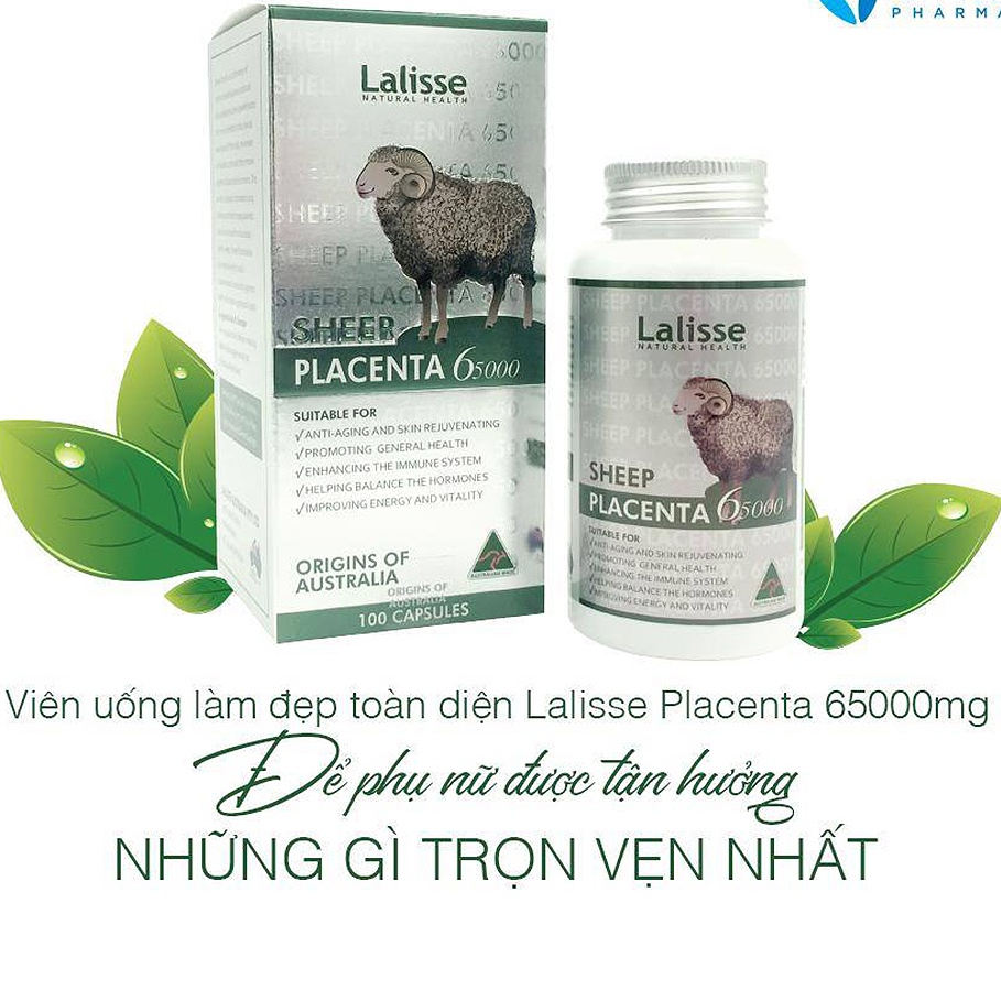 Nhau thai cừu Lalisse Sheep Placenta 65000 hộp 30v và 100V - Canxi Kids