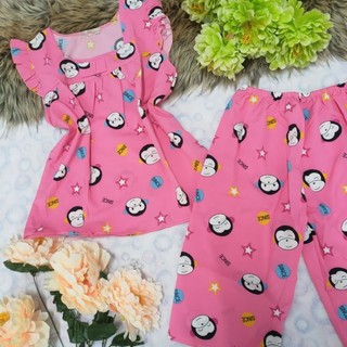 Bộ lụa hàn lửng áo cánh tiên