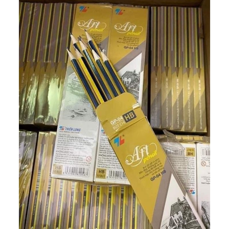 Bút chì gỗ Thiên Long GP-04 1 hộp 10 cây