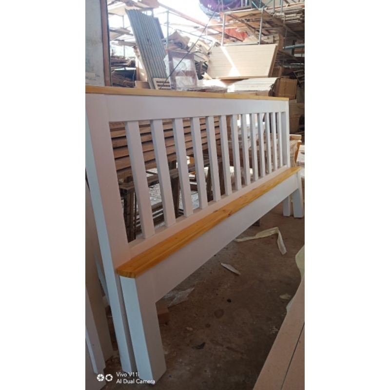 Giường gỗ thông 1m4x2m