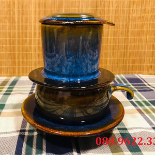Phin pha cà phê bằng gốm sứ bát tràng