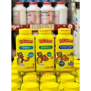Kẹo gấu gummy vites/ Omega 3/ Immune L'il Critters Mỹ