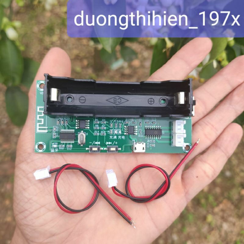 Mạch khuếch đại âm thanh 3Wx2 XH-A153, dùng cổng Type-C, bluetooth 5.0 có khay pin 18650