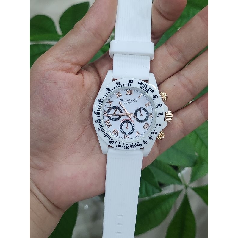 ĐỒNG HỒ SI NHẬT CHÍNH HÃNG SPORT DÂY CAO SU DÀNH CHO NAM HOẶC NỮ TAY TO - THƯƠNG HIỆU ALESSANDRA OLLA