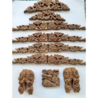 Phụ kiện hoa văn lồng chim gỗ